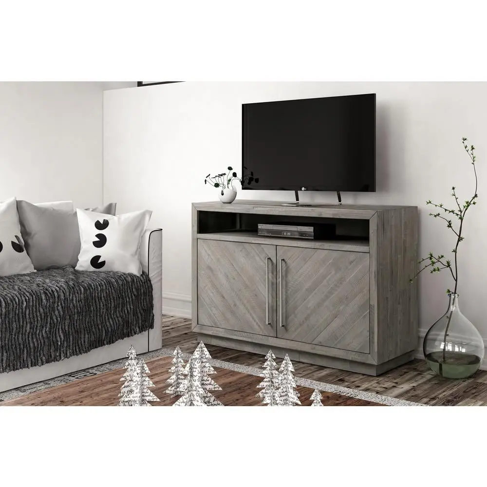 Modus Alexandra 54 Inch Solid Wood TV Stand Rustic Latte Modus Furniture