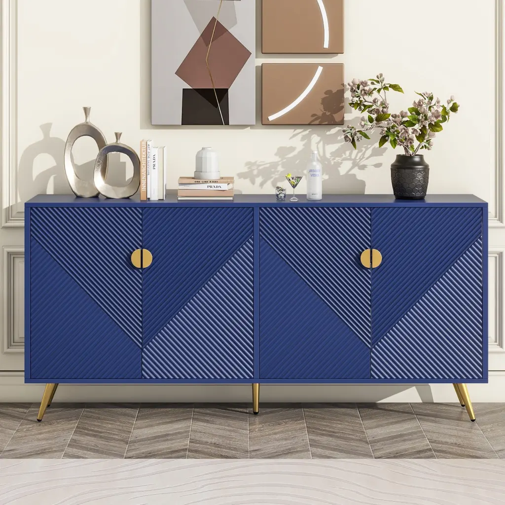 Modern TV Console Cabinet Storage Living Room Entertainment Center Media Table ONLEMY