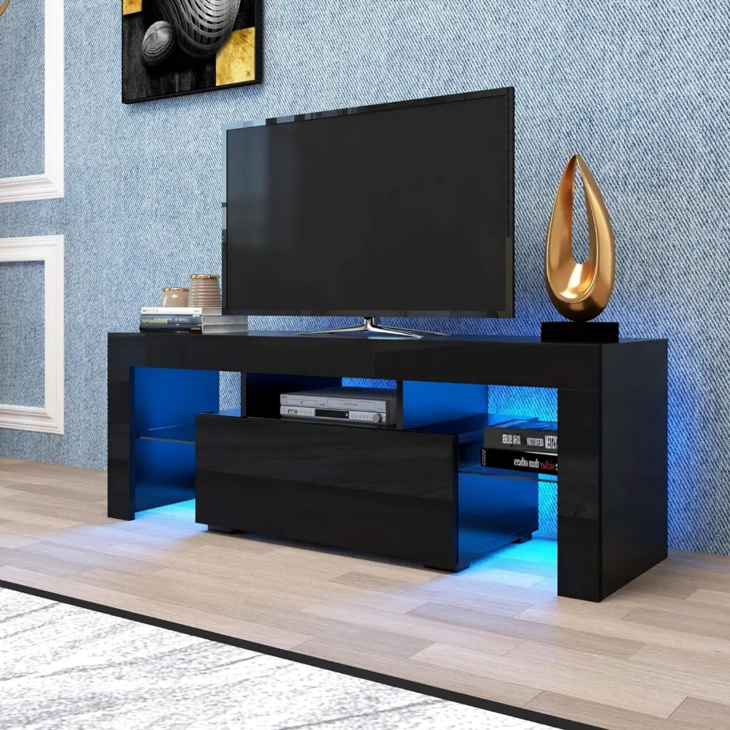 LED TV Stand Televisions Up To 55 Inches Modern Entertainment Center rnb