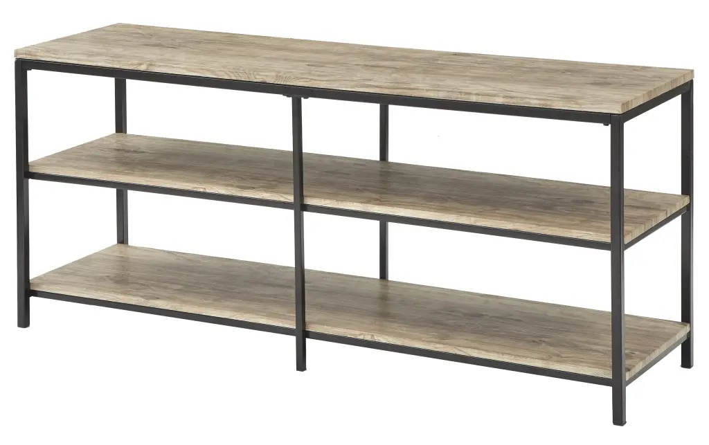 Simple Living Piazza 2-Tier Entertainment TV Stand 52 Inch TVs Brown Black Simple Living Products