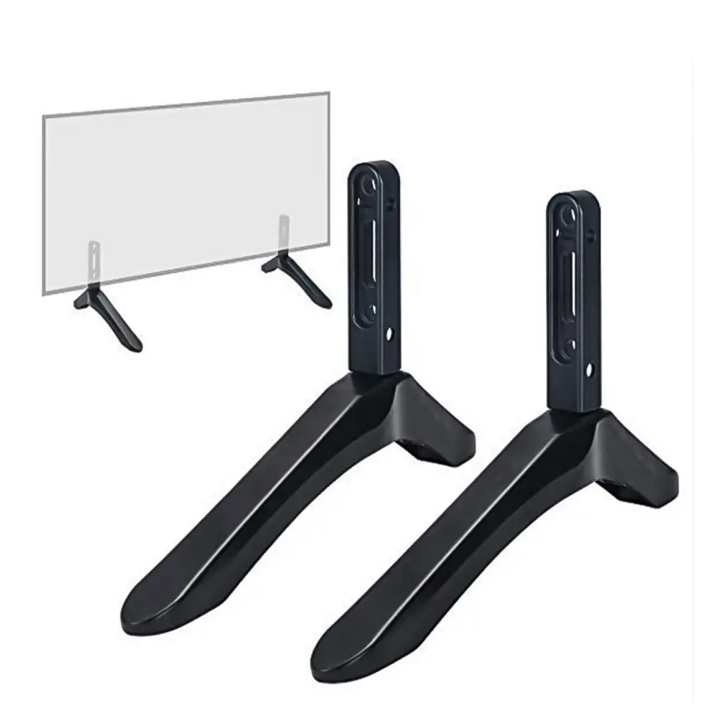 Stuffygreenus TV Stand 32-65 Inch TVs Black 20-55mm Hole Spacing