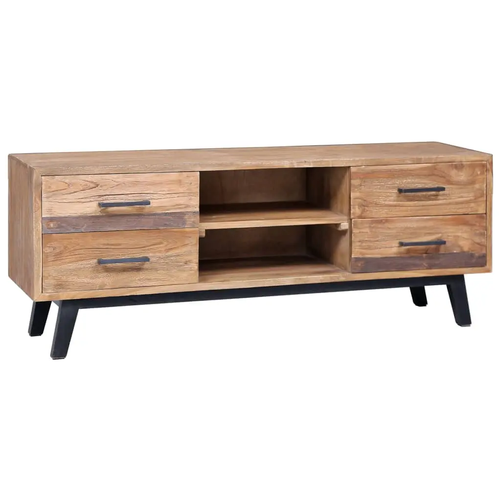 47.2 Inch Solid Teak TV Stand vidaXL