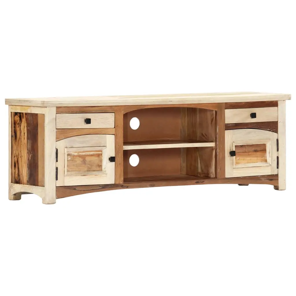 vidaXL TV Stand 47.2x11.8x15.7 Solid Wood Reclaimed Media Console