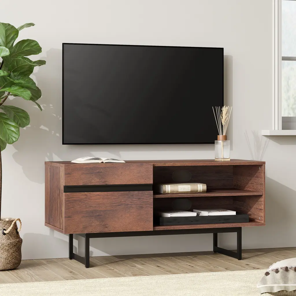 WAMPAT Modern TV Stand Up to 55 Inch TV Storage Cabinets