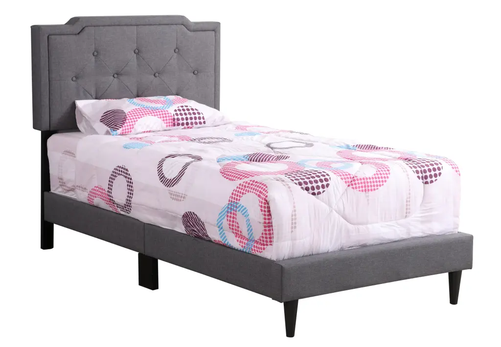 Deb G1104 TB Up Twin Bed All One Box Gray Foam Material glory furniture