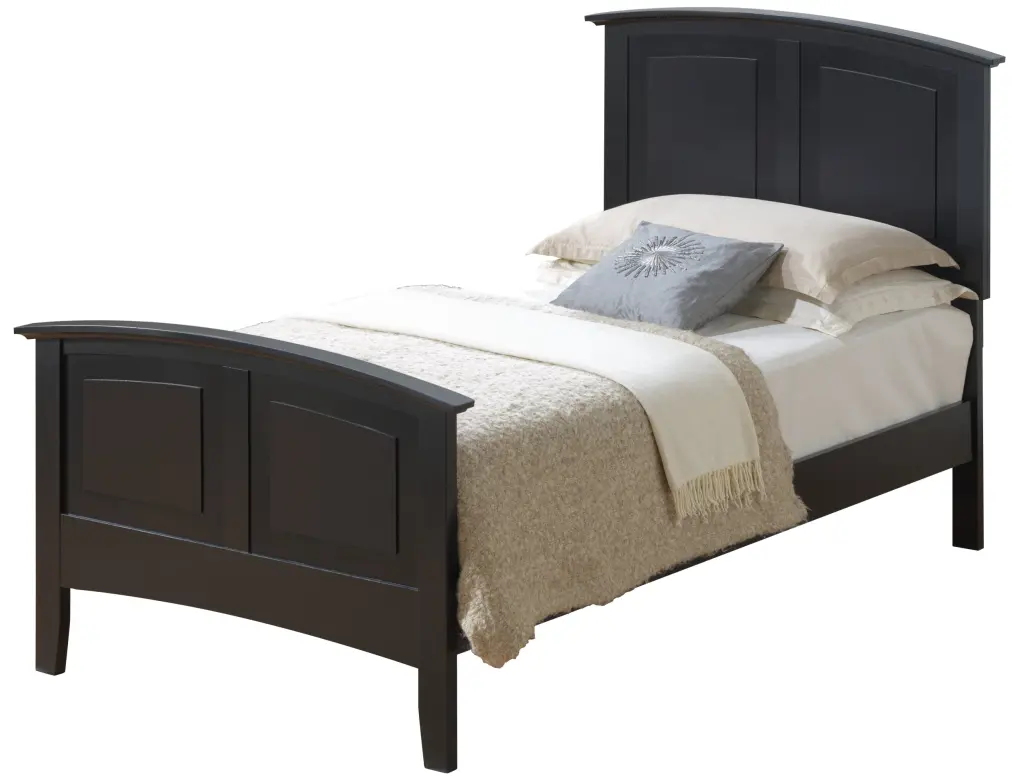 Hammond G5450A Twin Bed 2 Boxes Black Particle Board Modern Bed Frame glory furniture