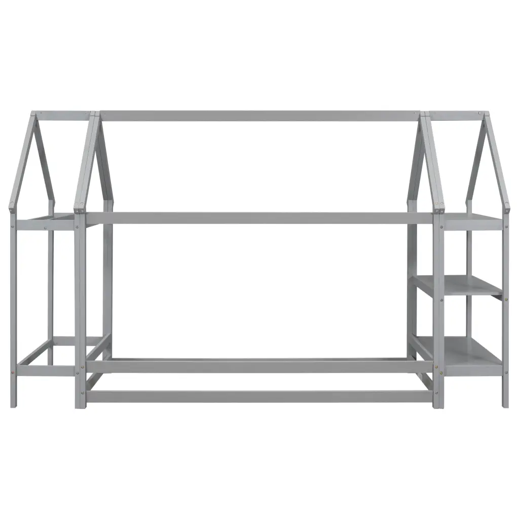 Twin Wood Houtilize Bed Storage Shelf And Hanger Kids Bedroom inspirit