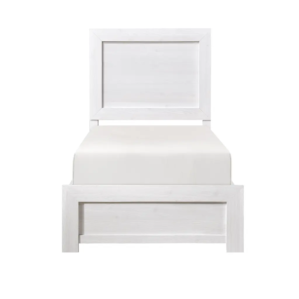 White Finish Twin Dimensions Panel Bed Timberen Bedroom Home Decor kanepe