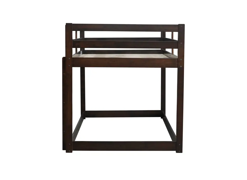 Solid Timber Twin Over Twin Loft Bed Ladder Solid Elastomer inspirit
