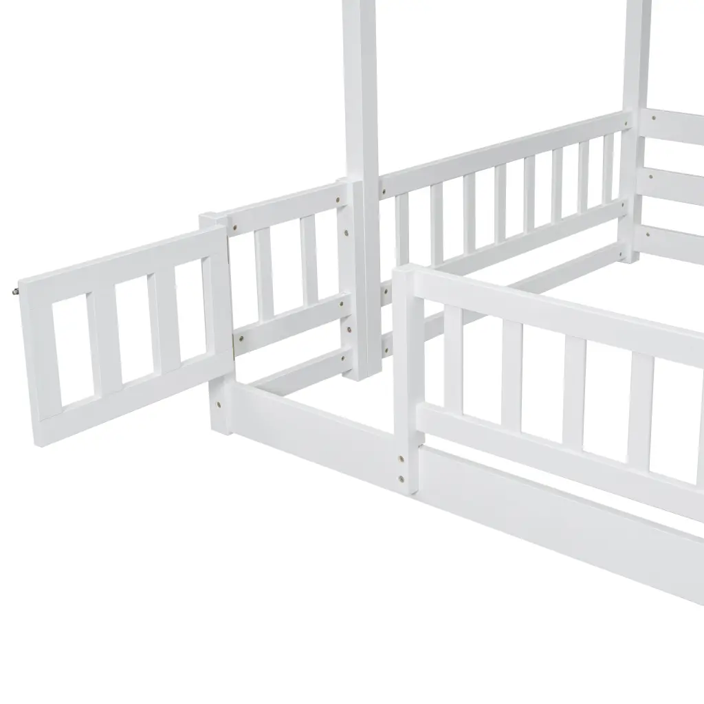 Twin Over Full Bunk Bed Slide Storage Staircase Pine Solid Timber Kids Bed inspirit