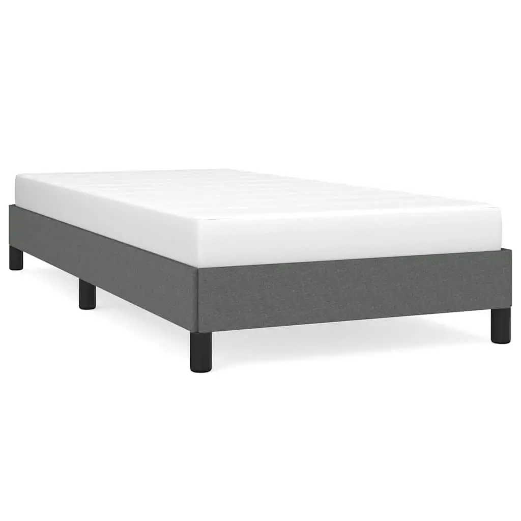 Bed Frame without Mattress Dark Gray 39.4x79.9 Twin XL Fabric Platform Bed