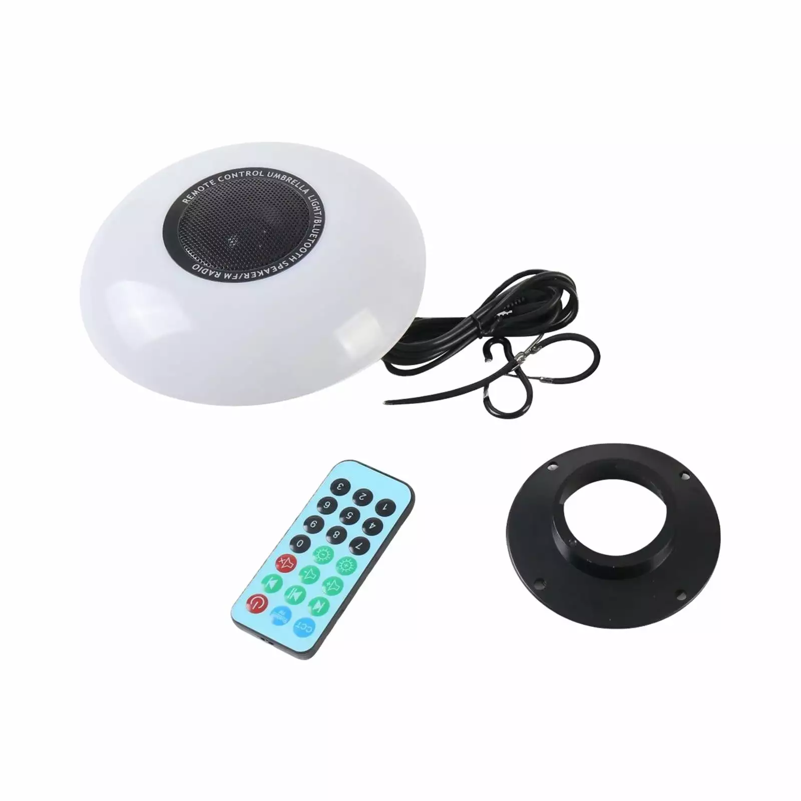 RKZDSR Outdoor Umbrella Light Remote Control Wireless Radio Audio USB Powered As