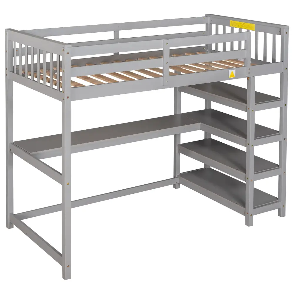Loft Bed Storage Shelves And Under Bed Desk Non-Slip Hangers
