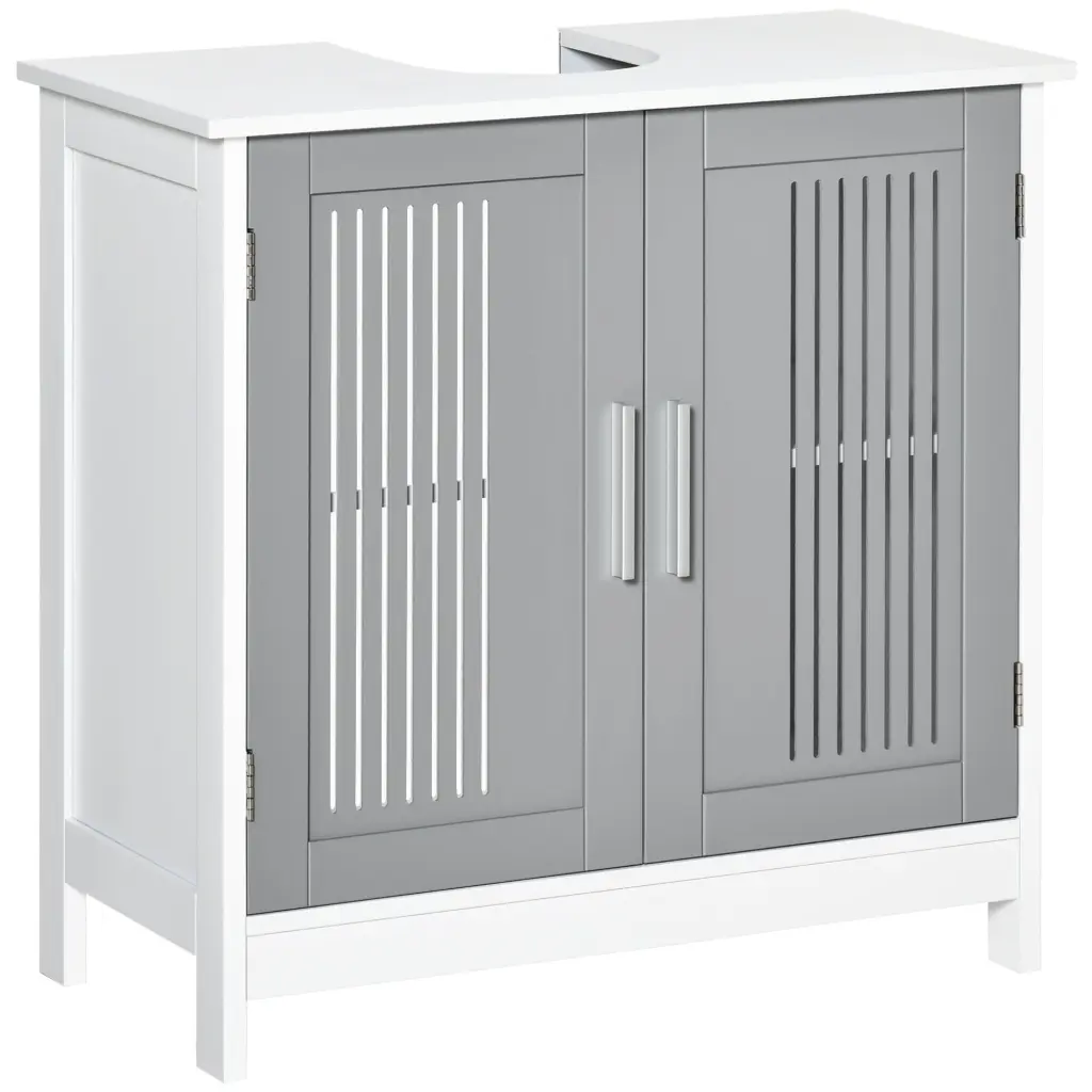 Kleankin Modern Under Sink Cabinet 2 Doors Pedestal Under Sink Storage aosom business