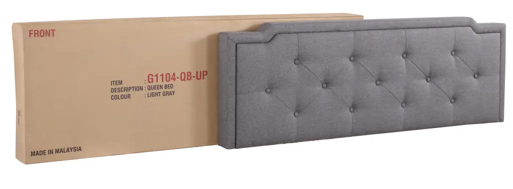 Chic and Contemporary Gray King Bed Gray Foam Fabric Upholstery glory furniture