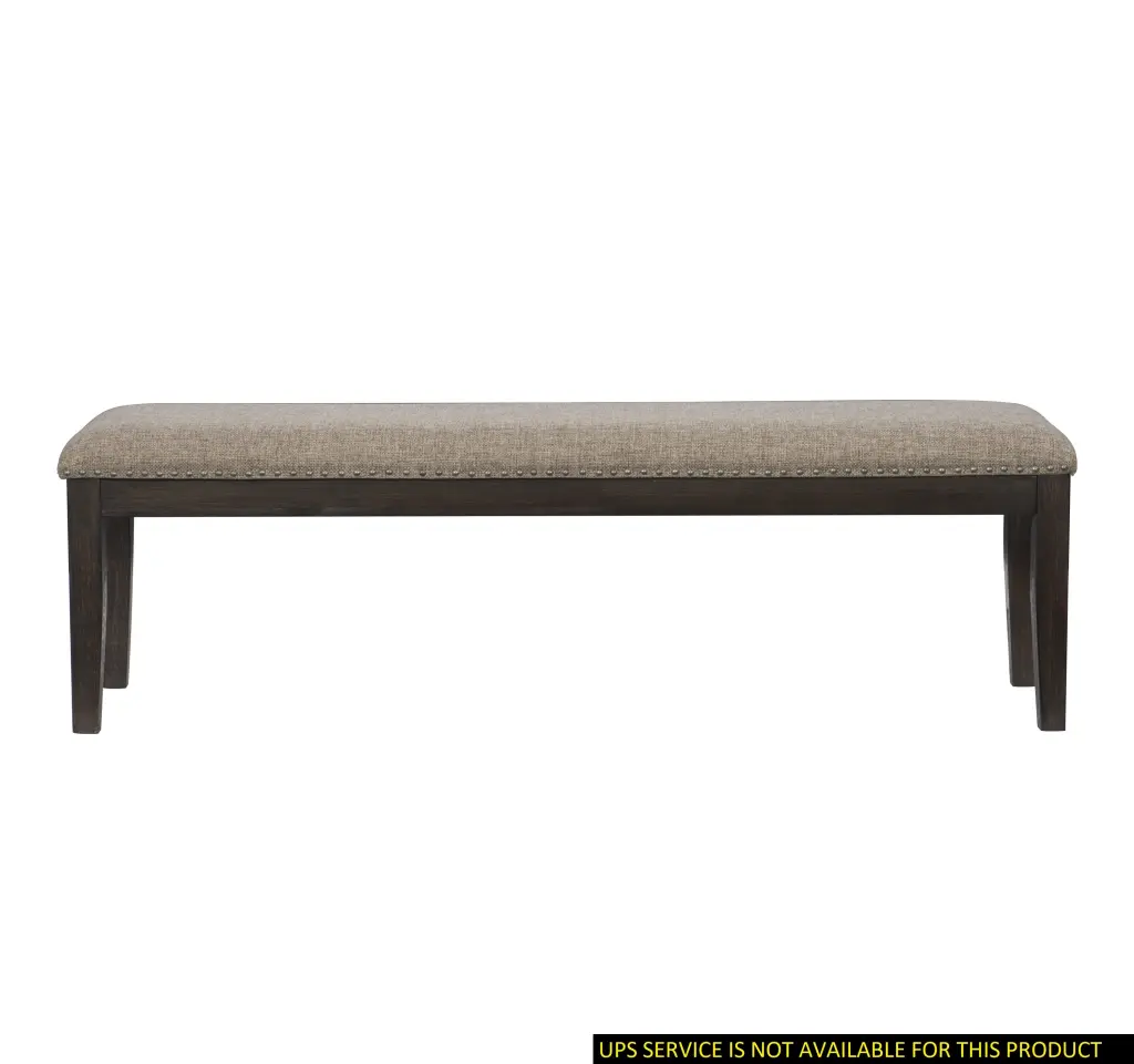 Traditional Style Timber Framed 1Pc Bench Upholstered Naihead Trim Wire kanepe