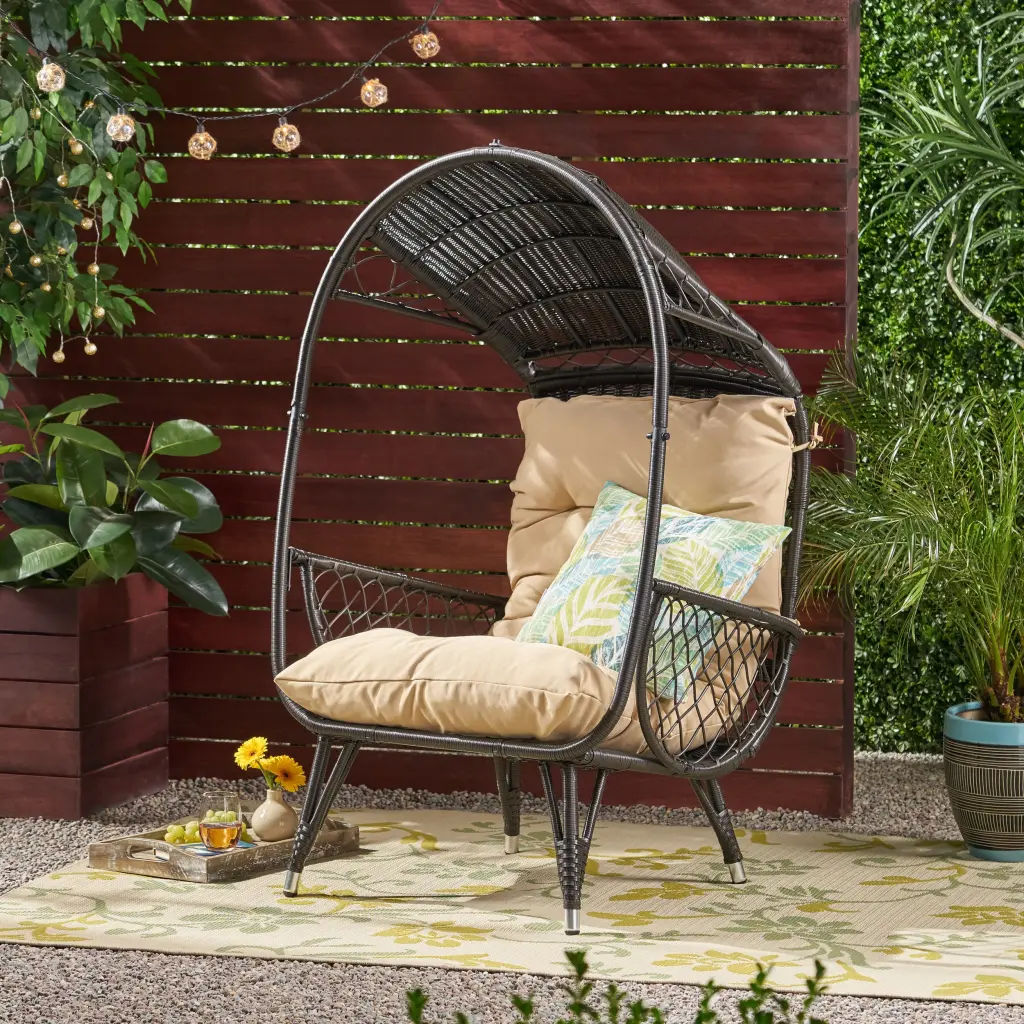 Malia Standing Binquireet Brown Fabric Bench nh-home living