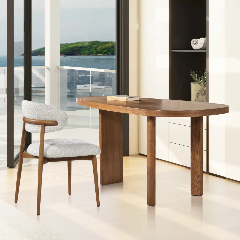 Locke 20.5 Inch Modern Upholstered Dining Chair Wood Frame Salt & Pepper jennifer taylor home
