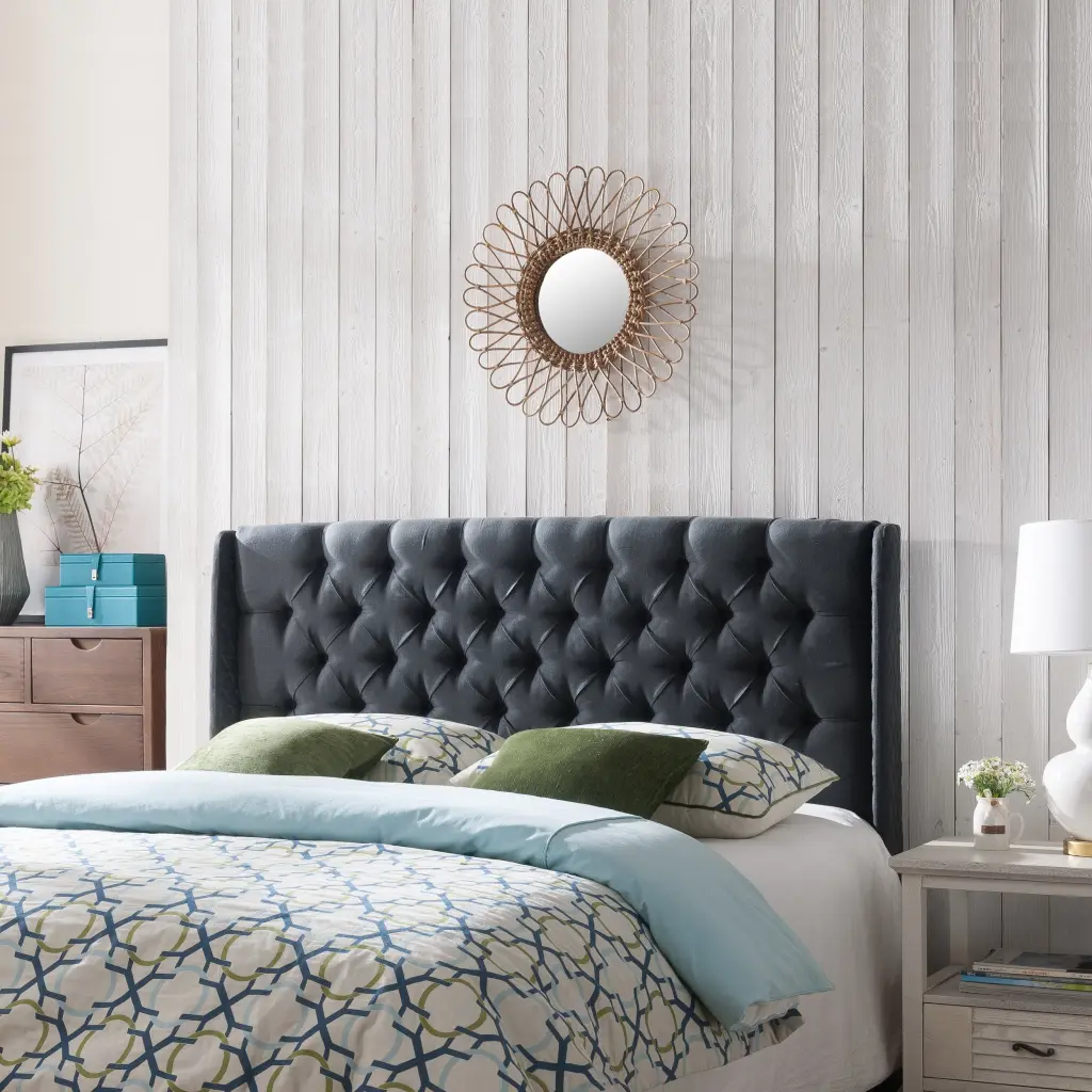 Upholstered Wingsupport Headboard Button Tufted Upholstery Robust Structure nh-teakstar--canada-