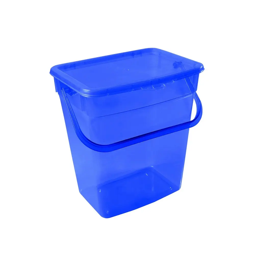 Plast Team 50600806 10L Powder Container Transparent Cobalt