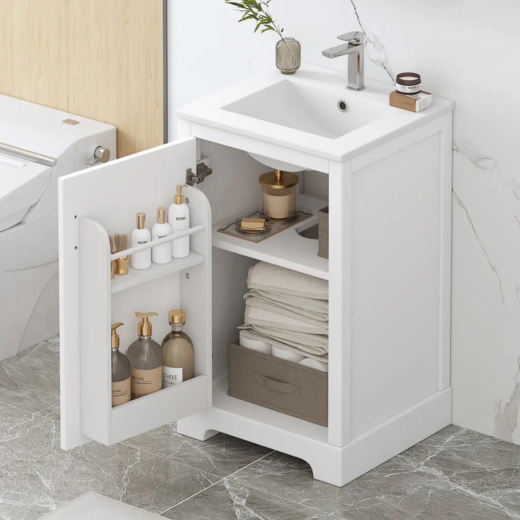 20 Inch Bathroom Vanity Sink and Soft Closing Door Cabinet rnb