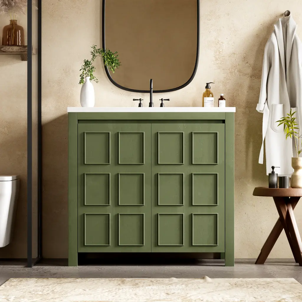 36 Inch Bathroom Vanity Set Sink Combo Cabinet Storage rnb