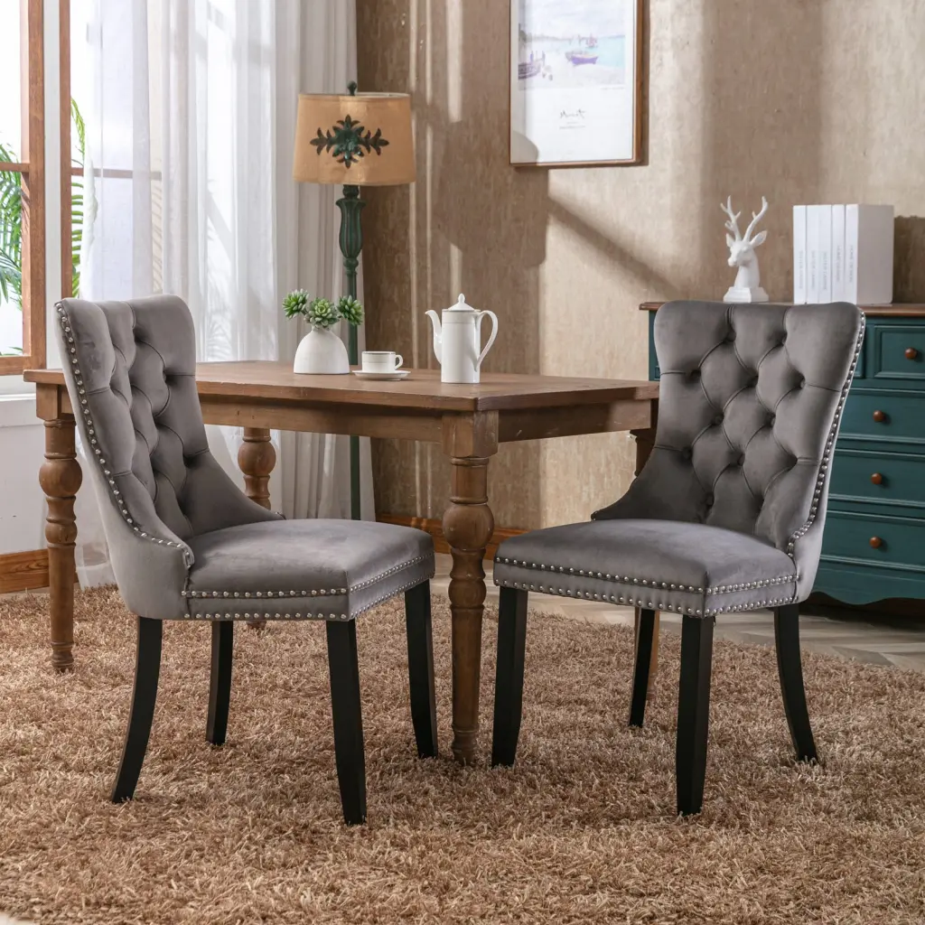 Modern High End Tufted Solid Timber Velvet Accent Chair Nikki Collection a-a furniture