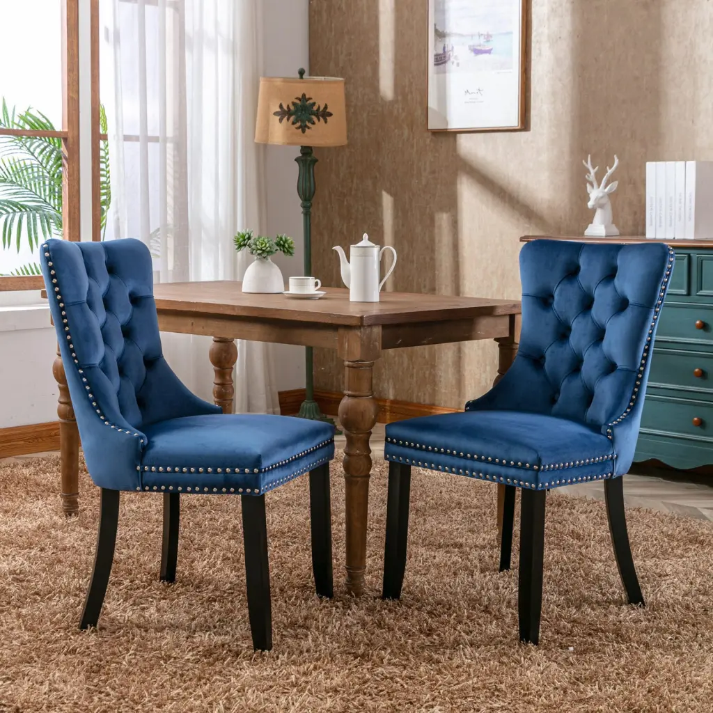Nikki Collection Modern High End Tufted Solid Timber Velvet Accent Chair a-a furniture