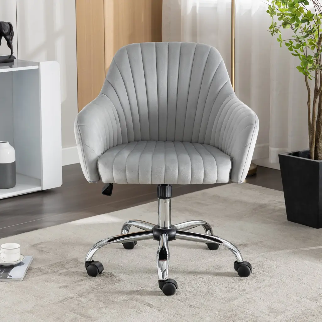 Accent Chair Modern Home Office Leisure Chair Customizable Velvet Upholstery vanbow