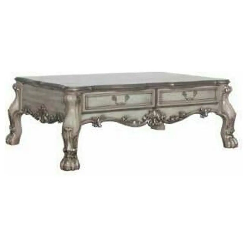 Dresden Coffee Table Vintage Bone White Classic Living Room Betterbeds