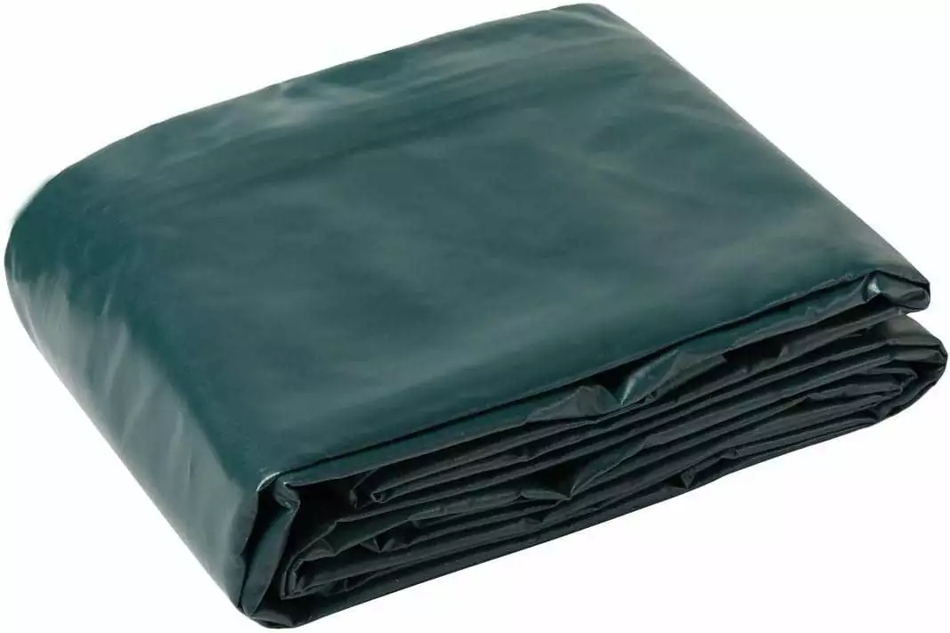 Tarps Now Waterproof Vinyl Tarp 5x5 Heavy Duty Forest Green Outdoor Use 10