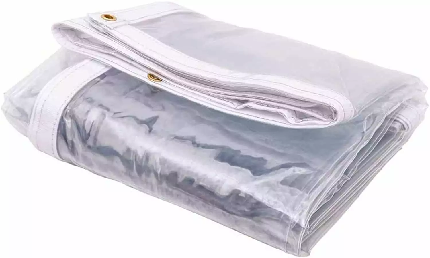 Tarps Now Waterproof Vinyl Tarps 30Mil Clear 5x5 Feet Heavy Duty Transparent Tarp Outdoor Protection 10