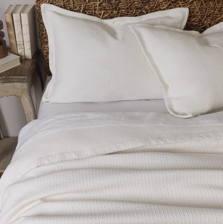 Waffle Matelasse, Ivory Digital Display