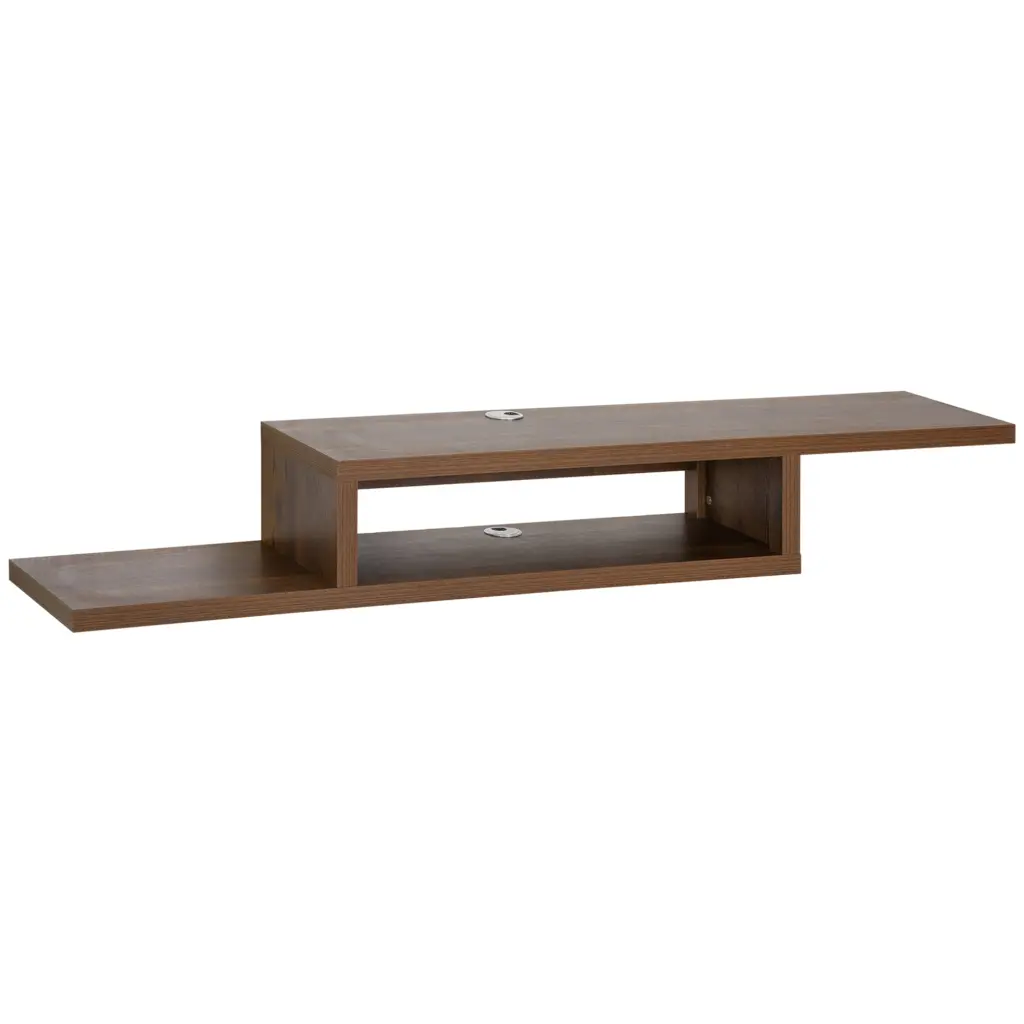 Homcom Wall Mounted Media Console Floating Stand Component Shelf Entertainment Center aosom business