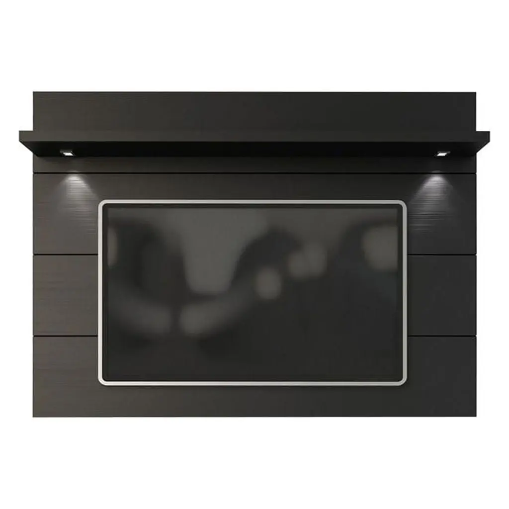 Manhattan Comfort Cabrini Floating Wall TV Panel 1.8 Inch Black Matte
