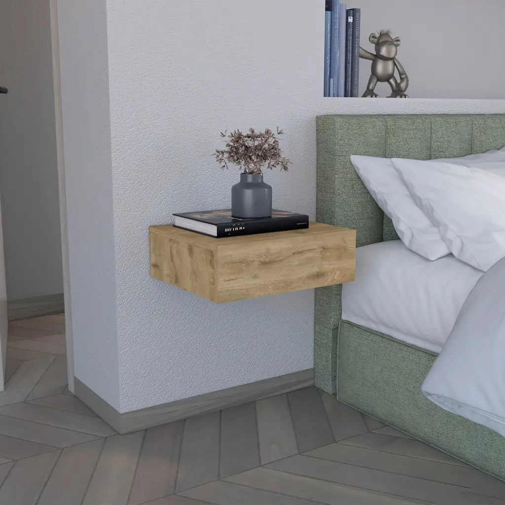 5 Inch Floating Nightstand Wall Mounted Modern Bedside Shelf Drawer rta mubles colombia