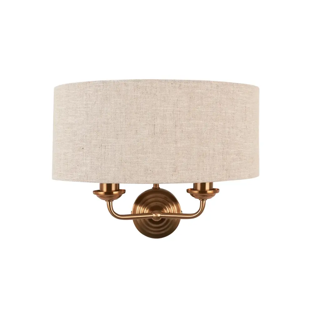 Faux Fur Hiden Wall Light - Retro Brass