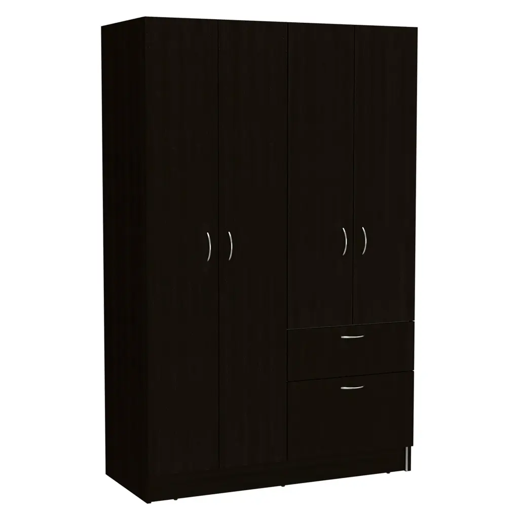 Double Door Armoire Cabinet One Drawer Five Interior Shelves and Rod depot e-shop