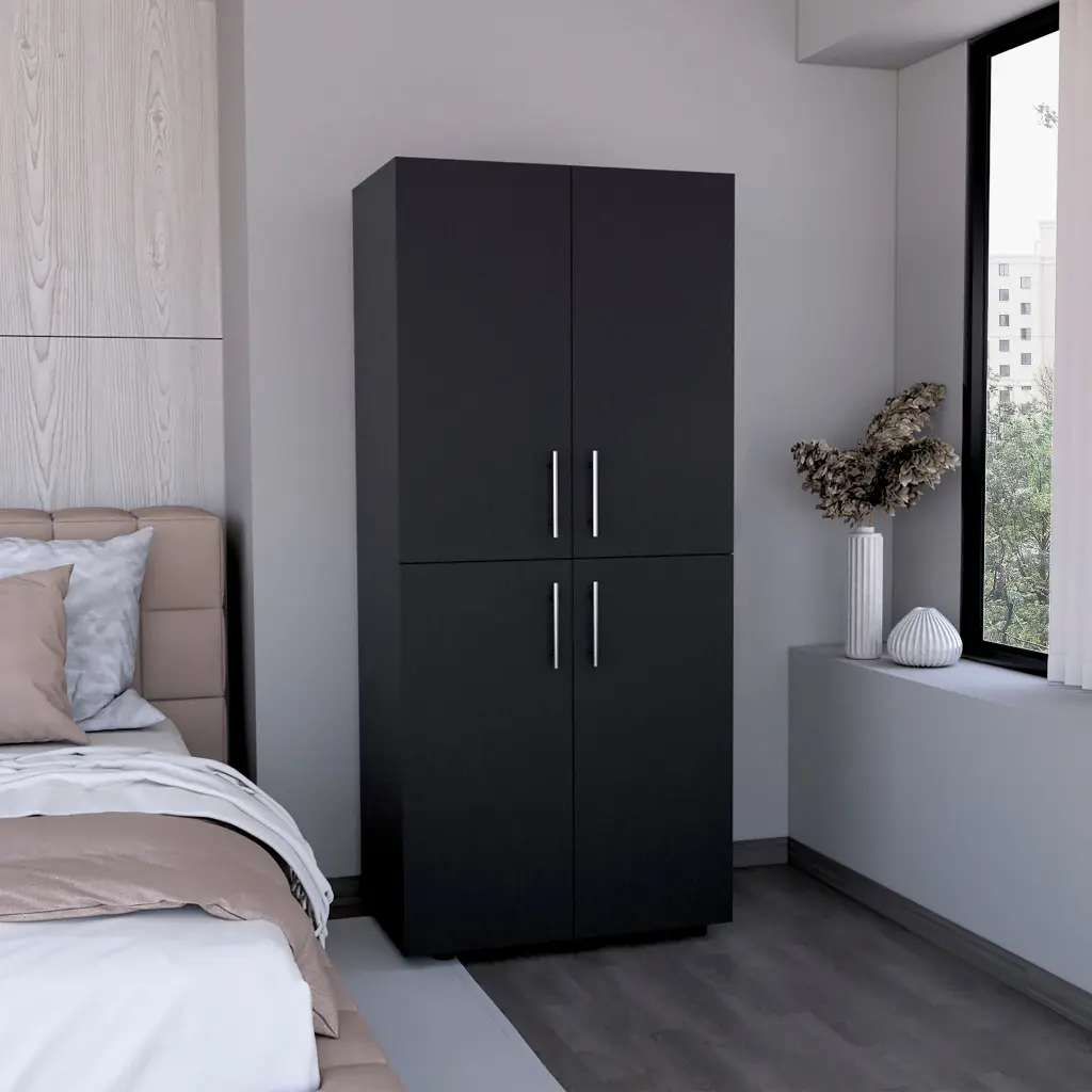 Hazel 70 Inch High Four Door Armoire Wardrobe Closet Cabinet rta muebles colombia