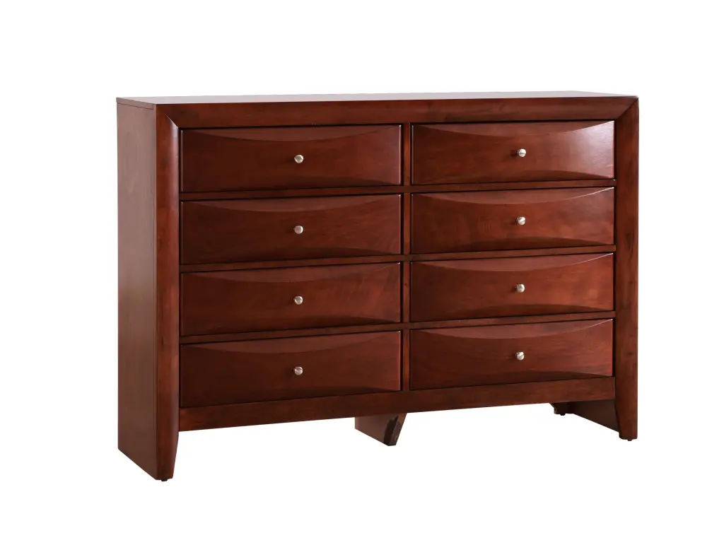 Marilla G1550 D Gown Cherry Particle Board Wardrobe glory furniture