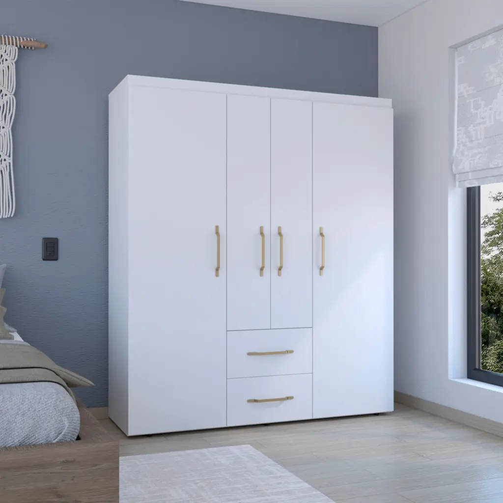 Bariloche Wardrobe Multi Section Storage Hanging Rods rta muebles colombia