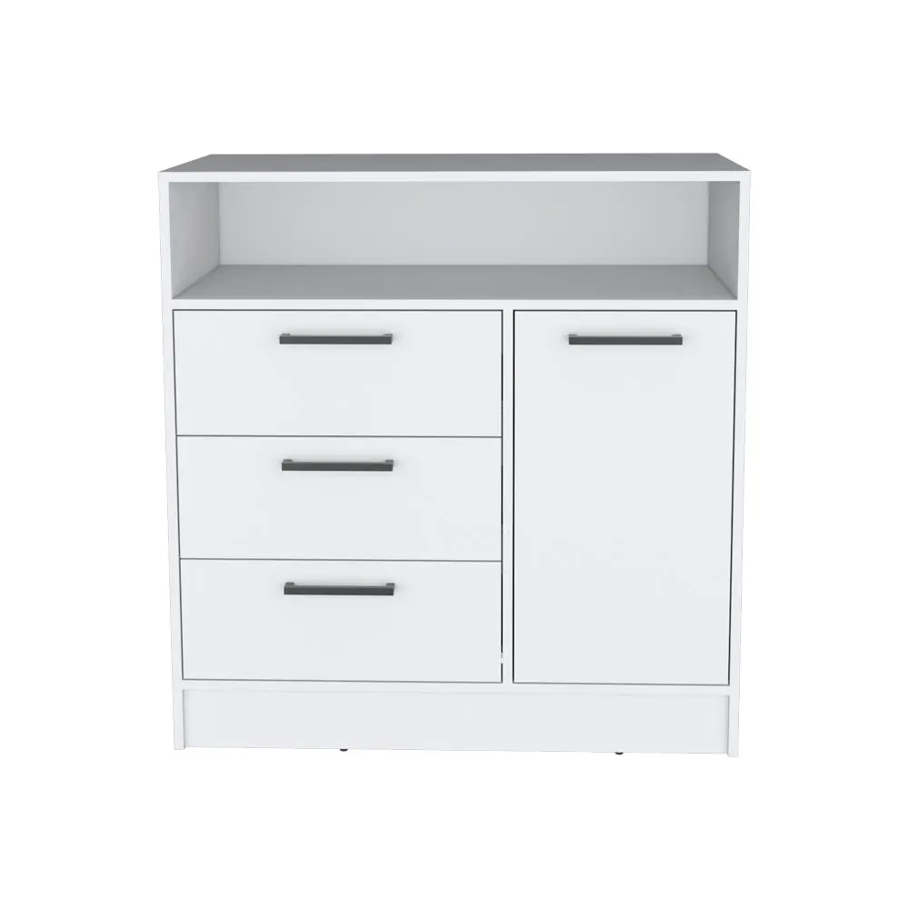 Torrey White Particle Board Dresser Drawers Bedroom Storage treevol furniture