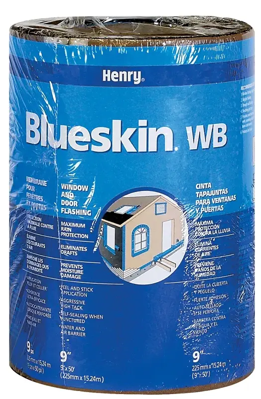 Blueskin WB BH200WB4590 Window and Door Flashing, 50 ft L, 9 W, Azure, Self-Adhesive