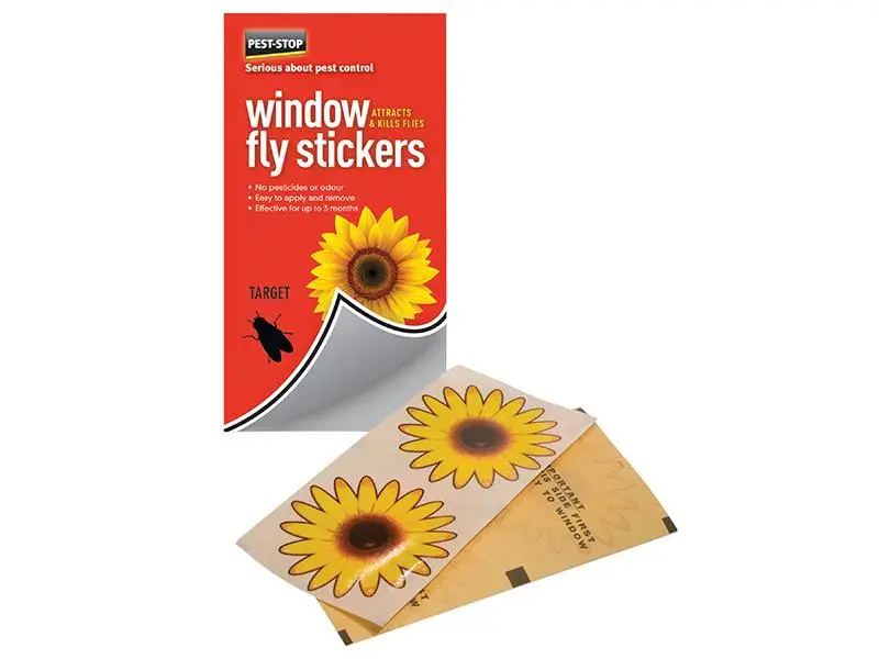 Pest-Stop Systems Window Fly Stickers Pack 12