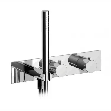 Adjustable Tension 3/4" 2-way thermostatic valve hand shower - DECORATIVE PLACE