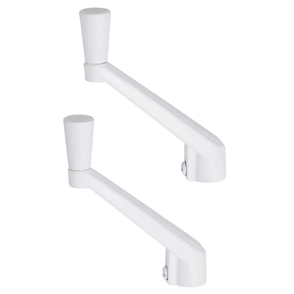Fixed Window Casement Handles Snow, 2 Units