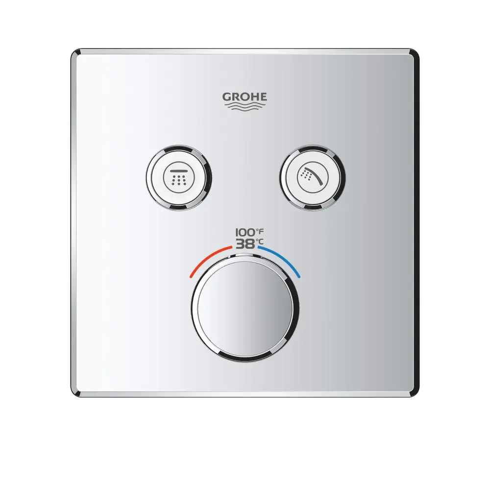 GrohTherm TM SmartControl Dual-Function Thermostatic Valve Trim Control Module