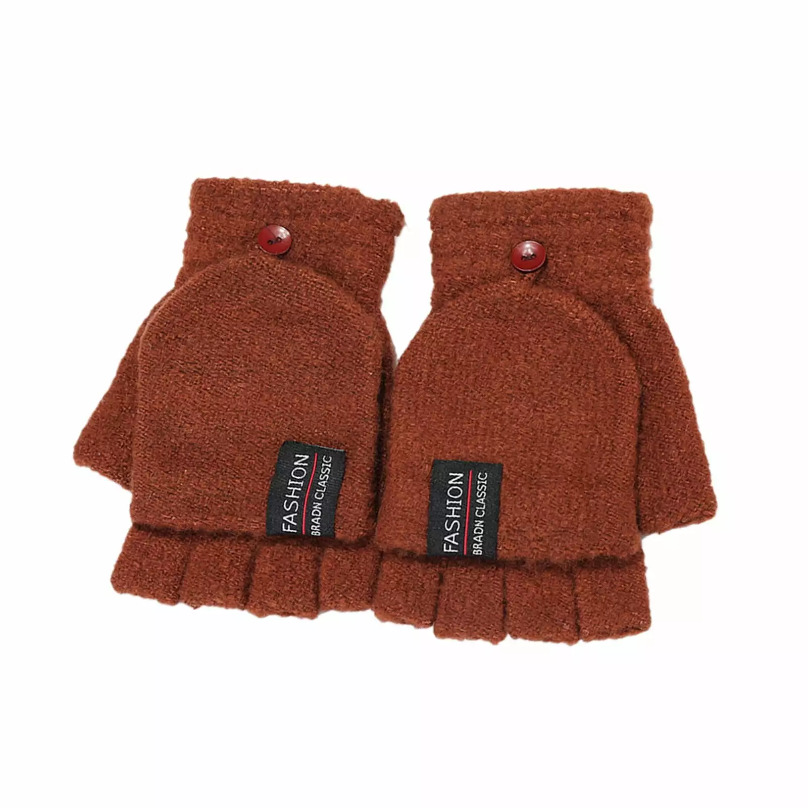USYFAKGH Squid Socks Knitted Warm Convertible Flip Mittens Top Fingerless Men Winter Gloves
