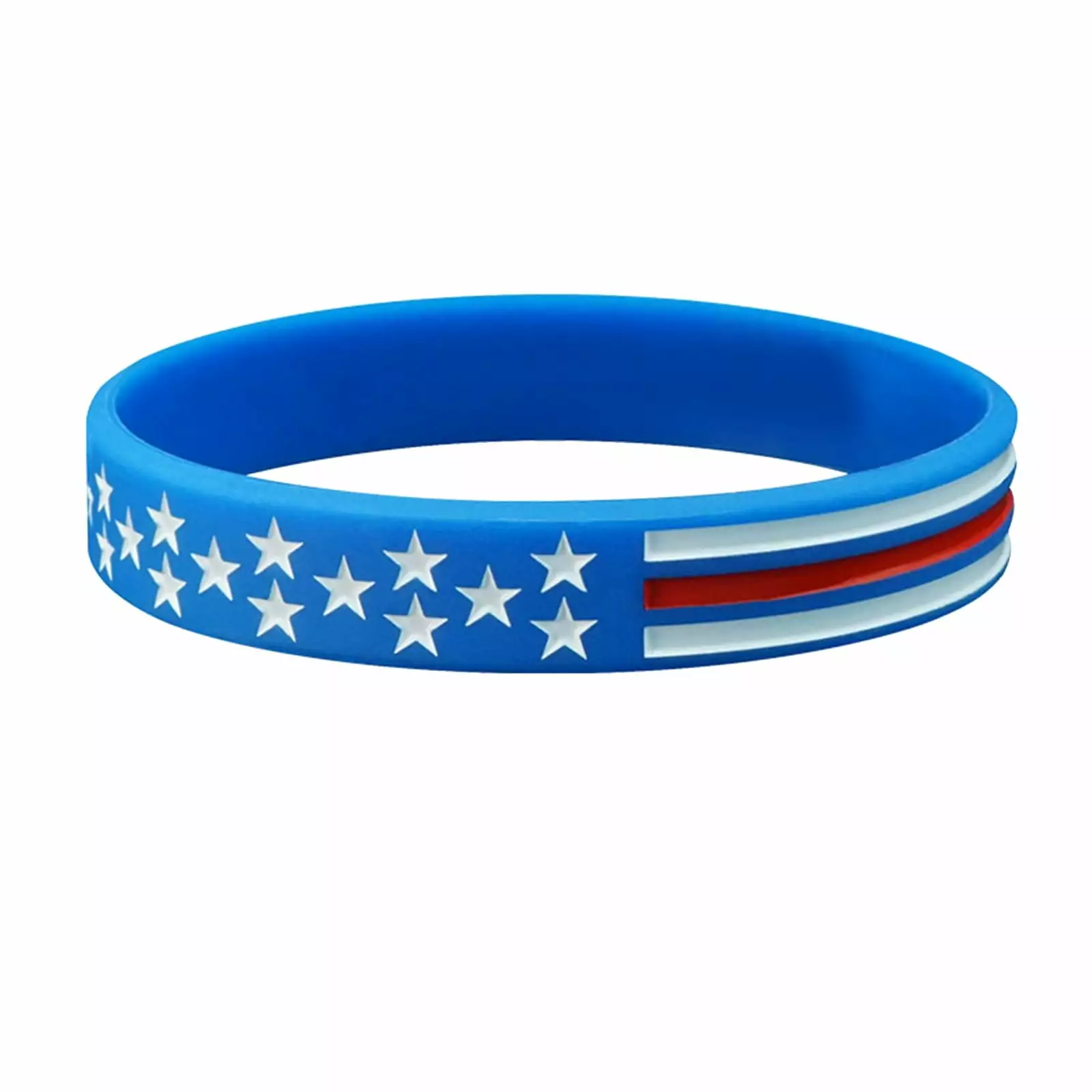 USYFAKGH Wooden Watches Ladies American Flag Bracelets Thin Silicone Rubber Wristband Set Patriotic Holiday
