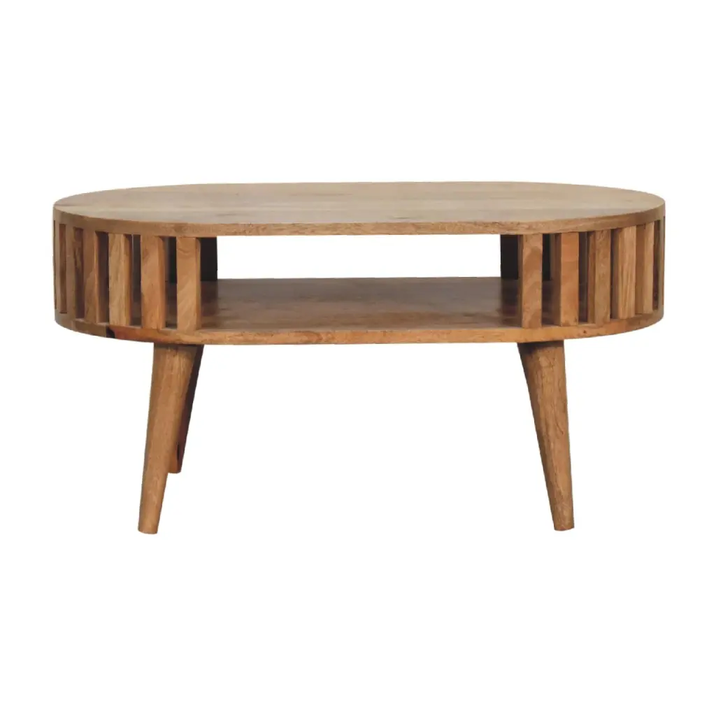 Ariella Coffee Table Oak Solid Wood Modern Living Room Furniture artisan furniture